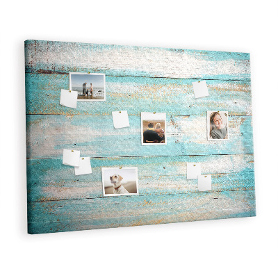 Pin board Blue old wood