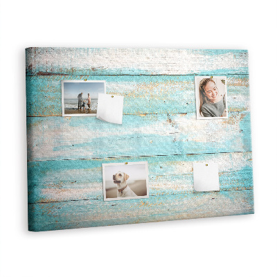 Pin board Blue old wood