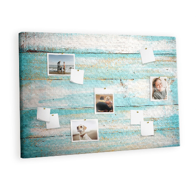 Pin board Blue old wood