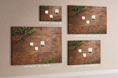 Pin board Rustic wood