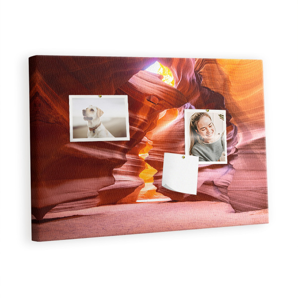 Decorative corkboard Antelope Canyon