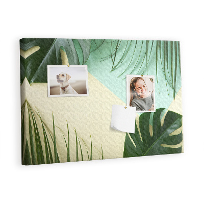 Pin board Monstera leaves