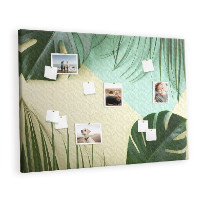 Pin board Monstera leaves