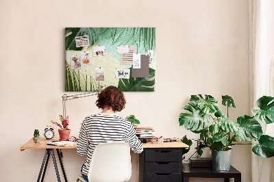 Pin board Monstera leaves