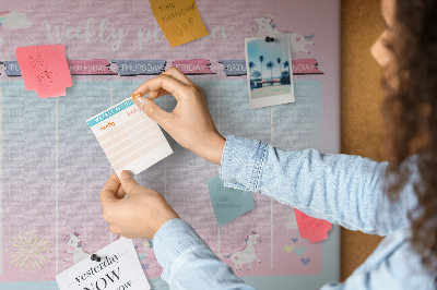 Pin board Unicorn planner