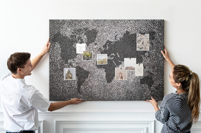 Pin board Map of the world