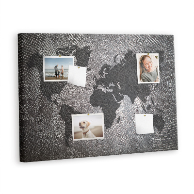 Pin board Map of the world