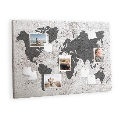 Pin board Map of the world