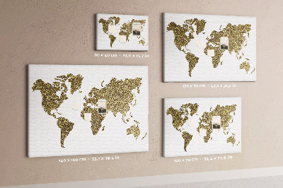 Pin board World map