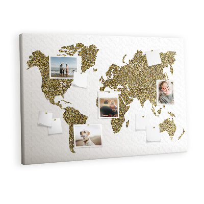 Pin board World map