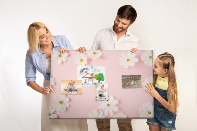 Pin board Daisy chamomile flowers