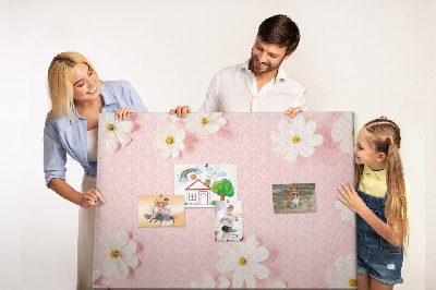 Pin board Daisy chamomile flowers