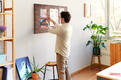 Pin board Brick wall texture