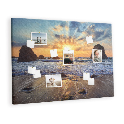 Pin board Sunset beach
