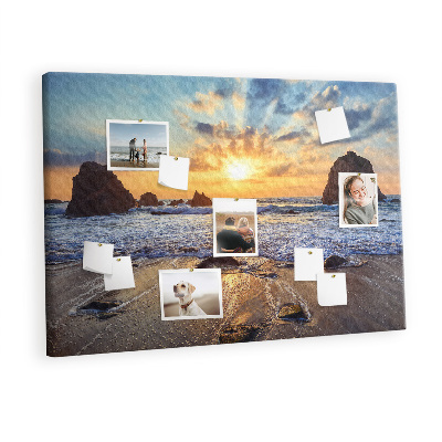 Pin board Sunset beach