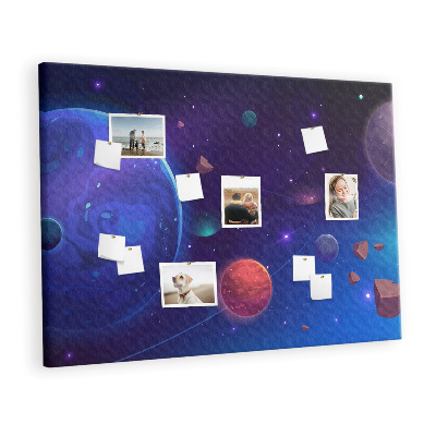 Memo cork board Planets and space