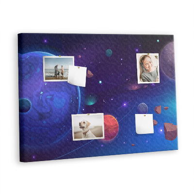 Memo cork board Planets and space