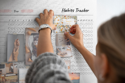 Memo cork board Habits Tracker