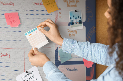 Memo cork board Modernistic planner