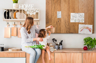 Decorative corkboard Wooden boards