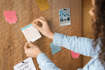 Decorative corkboard Wooden boards