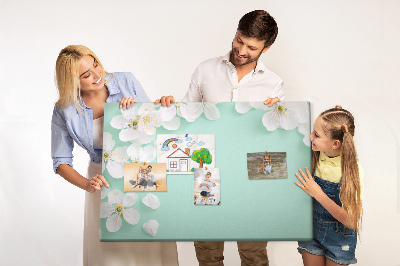 Decorative corkboard Blooming flowers