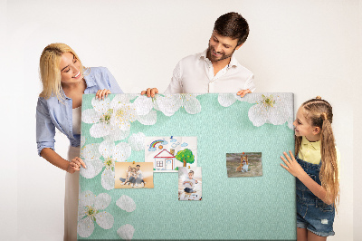 Decorative corkboard Blooming flowers