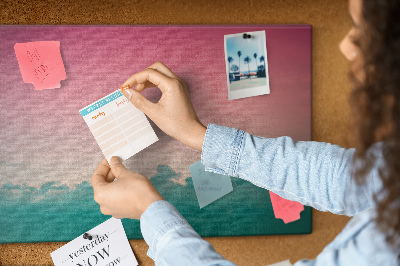 Cork board Gradient sky