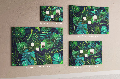 Cork board Exotic leaves