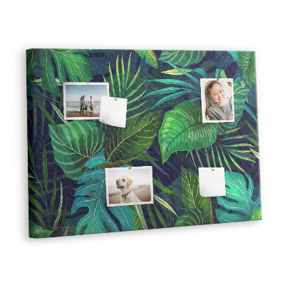 Cork board Exotic leaves