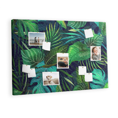 Cork board Exotic leaves