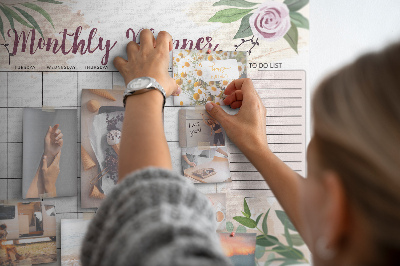 Cork board Rose planner