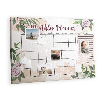 Cork board Rose planner