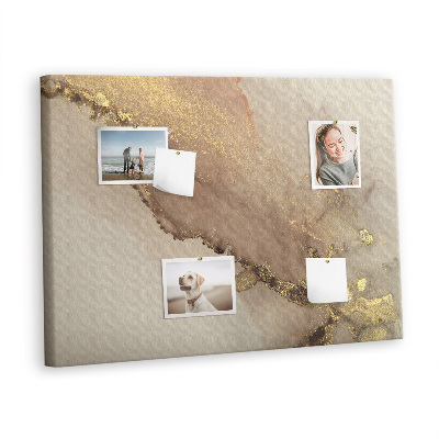 Cork board Gold marble