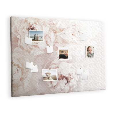 Pin board Peony flowers