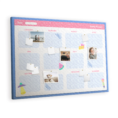 Pin board Planner time monthly
