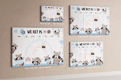 Pin board Kids schedule