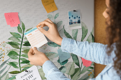 Pin board Watercolor leaves