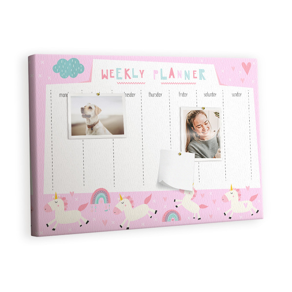 Pin board Kids weekly planner