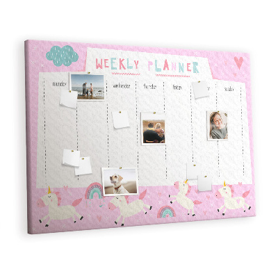 Pin board Kids weekly planner