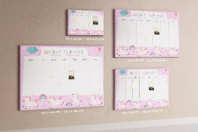 Pin board Kids weekly planner