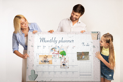 Pin board Monthly planner