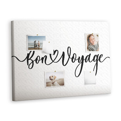 Pin board Word bon voyage