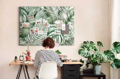 Cork board Plant leaves