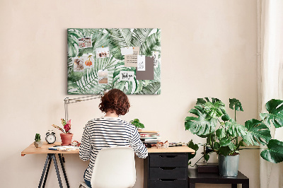 Cork board Plant leaves