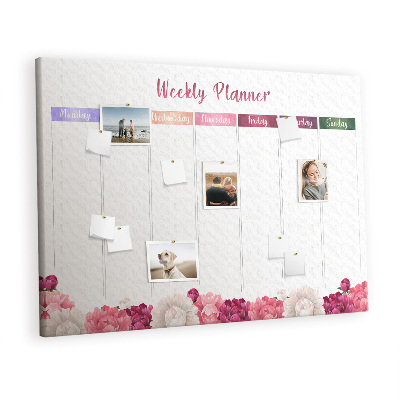 Cork board Floral planner