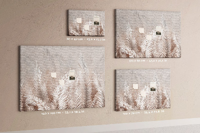 Decorative corkboard Tropical leaves