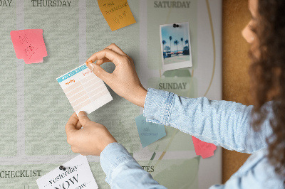 Cork board Leaves planner