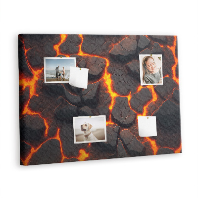 Decorative corkboard Lava volcano
