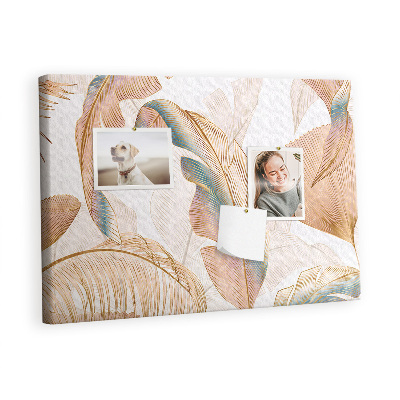 Decorative corkboard Leaves pattern nature